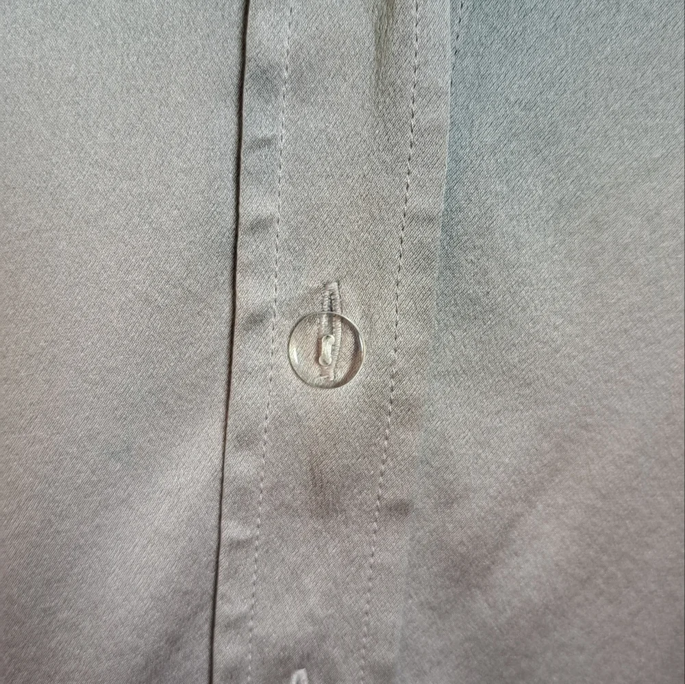 Lafayette 148 Blue Ombre Button Down Longsleeve Top Size 8 - Picture 5 of 7